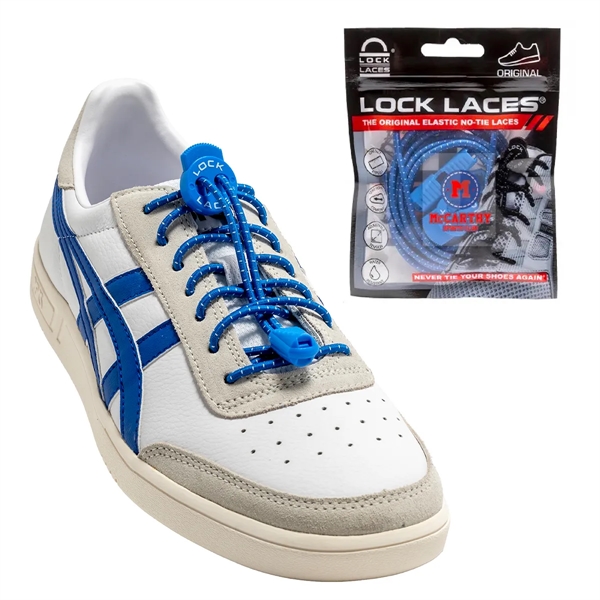 Pair of 48" elastic Lock Laces no-tie adjustable shoelaces with lock... from ASI 61125 Hit Promotional Products / Hit®