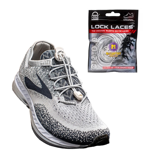 Pair of 48" elastic Lock Laces no-tie adjustable shoelaces with lock... from ASI 61125 Hit Promotional Products / Hit®