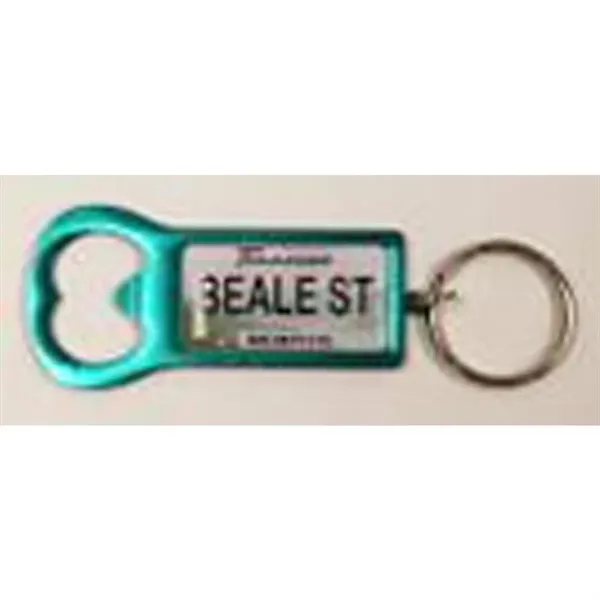 Our Aluminum Bottle Opener Key Tag available in different and attractive... from ASI 40610 Perry Blackburne Inc / KEYTAGLINE