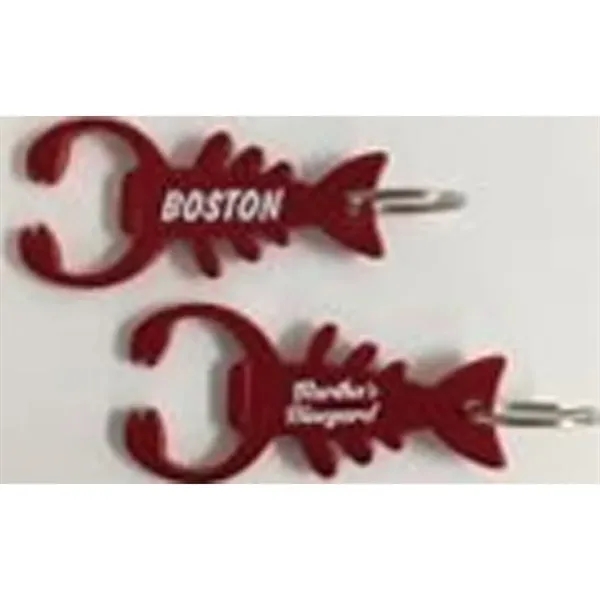 Lobster shape bottle opener key tag.... from ASI 40610 Perry Blackburne Inc / KEYTAGLINE