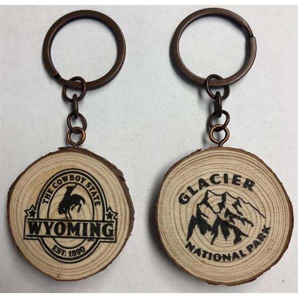 Our Round Wood Key Tag is about 1.5".... from ASI 40610 Perry Blackburne Inc