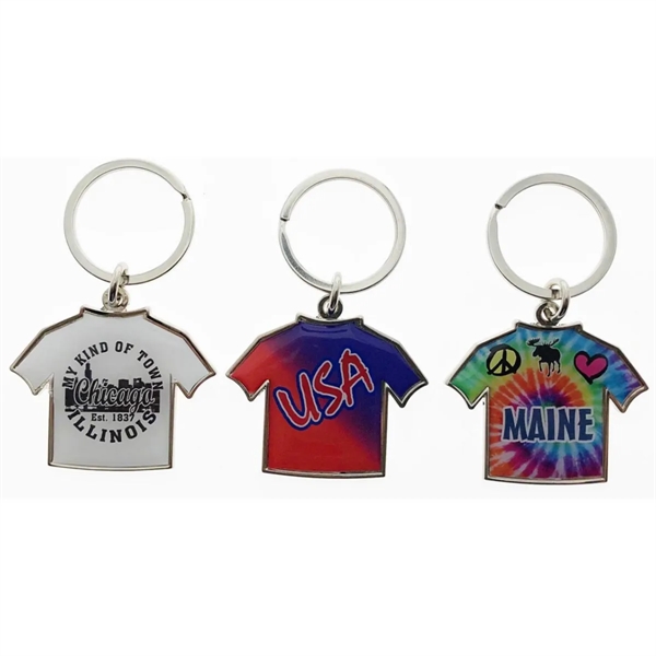 T-shirt key tag is made from zinc alloy.... from ASI 40610 Perry Blackburne Inc