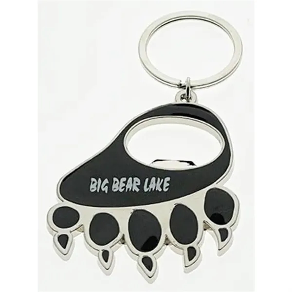 Zinc alloy made and nickel plated Bear Claw Bottle Opener Key... from ASI 40610 Perry Blackburne Inc / KEYTAGLINE