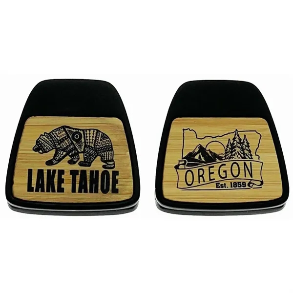 2.5" High by 2.5" Wide Magnet Clip w/Bamboo Insert.... from ASI 40610 Perry Blackburne Inc