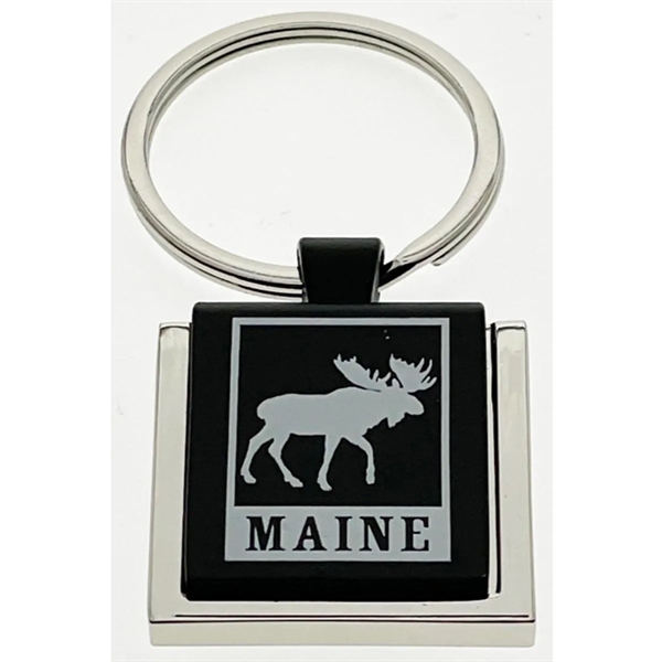 1 3/16" Square Black Key Tag - Rose Gold and/or Nickel... from ASI 40610 Perry Blackburne Inc