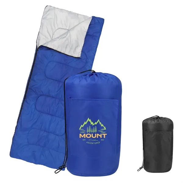 Single-occupancy sleeping bag with quilt design and side zippered closure.... from ASI 61125 Hit Promotional Products / Hit®