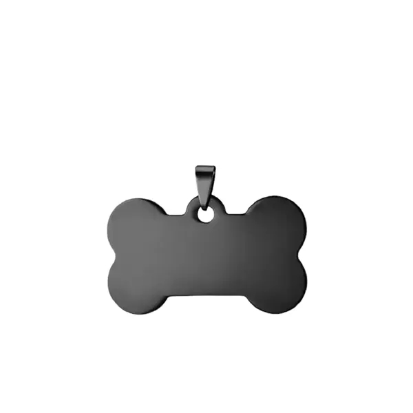 Bone style stainless steel pet tag plus laser engraving on 1... from ASI 37218 Athena Promo (tm)