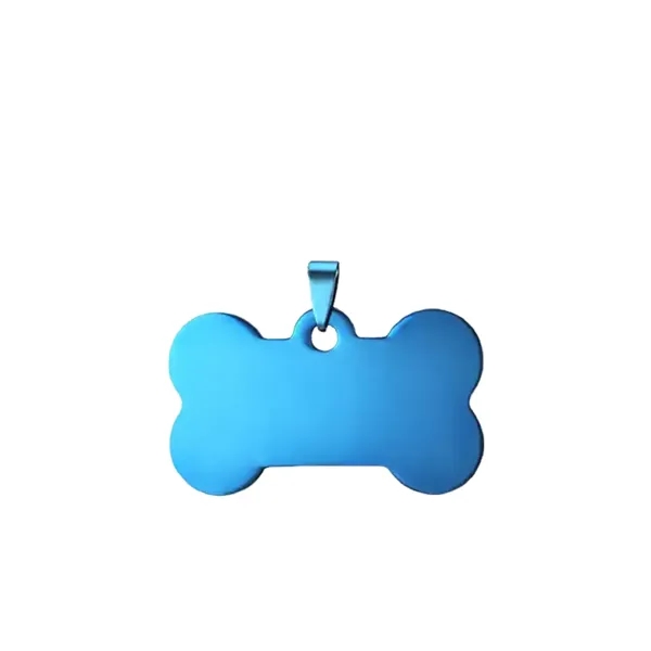 Bone style stainless steel pet tag plus laser engraving on 1... from ASI 37218 Athena Promo (tm)
