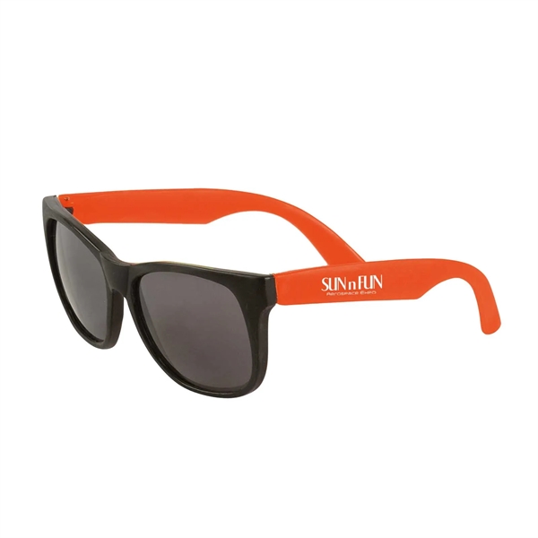 Plastic Sunglasses with UV400 protection in an assortment of color choices.... from ASI 63549 Jornik Manufacturing Corp / Jornik