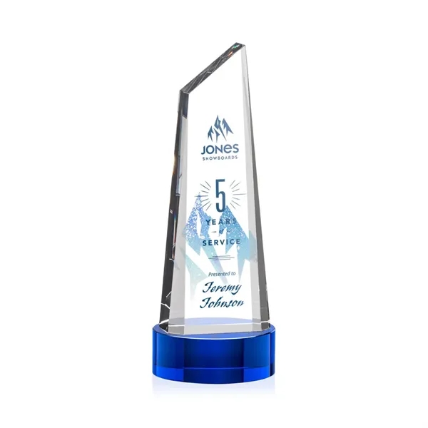 Stunning trapezoidal tower VividPrint™ award on base is anchored with a... from ASI 84592 St Regis Group / St Regis