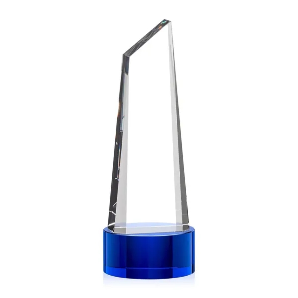 Stunning trapezoidal tower VividPrint™ award on base is anchored with a... from ASI 84592 St Regis Group / St Regis