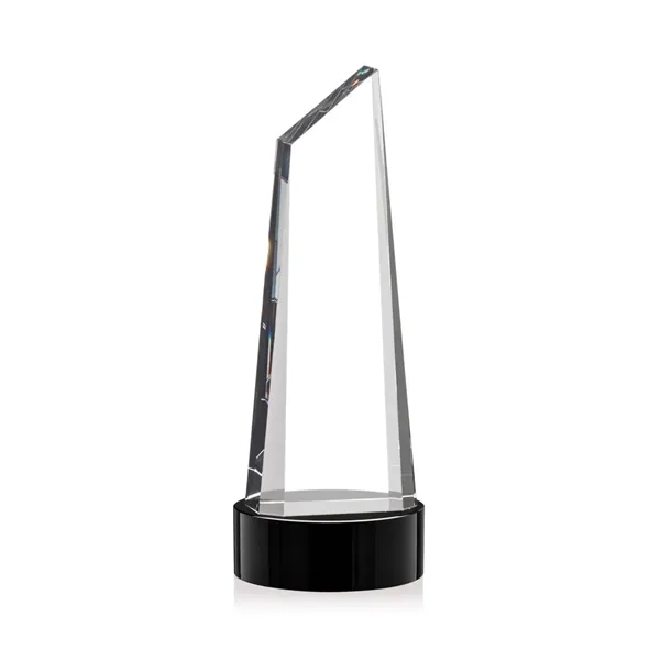 Stunning trapezoidal tower VividPrint™ award on base is anchored with a... from ASI 84592 St Regis Group / St Regis