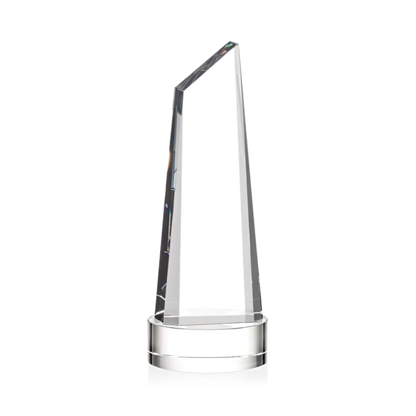 Stunning trapezoidal tower VividPrint™ award on base is anchored with a... from ASI 84592 St Regis Group / St Regis