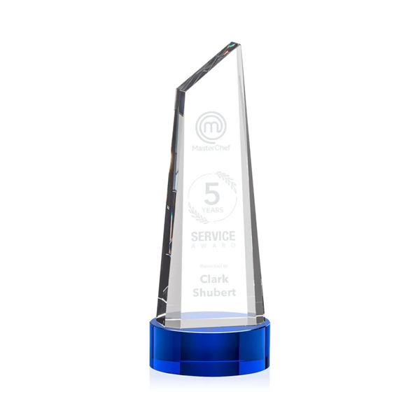 Stunning trapezoidal tower award is anchored with a thick optical crystal... from ASI 84592 St Regis Group / St Regis