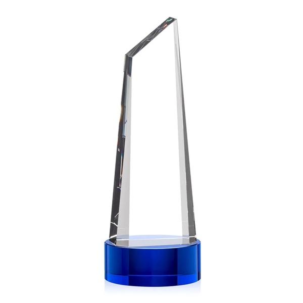 Stunning trapezoidal tower award is anchored with a thick optical crystal... from ASI 84592 St Regis Group / St Regis