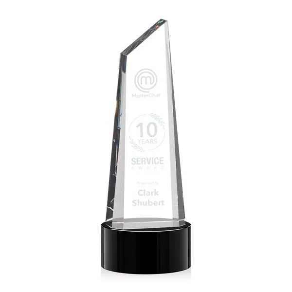 Stunning trapezoidal tower award is anchored with a thick optical crystal... from ASI 84592 St Regis Group / St Regis
