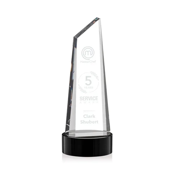 Stunning trapezoidal tower award is anchored with a thick optical crystal... from ASI 84592 St Regis Group / St Regis