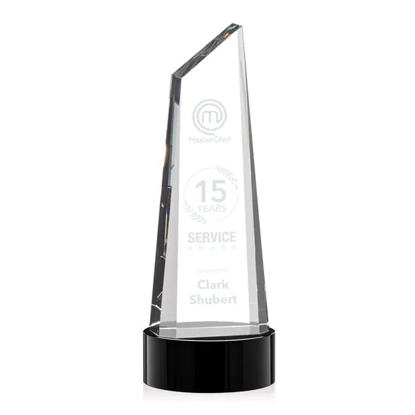 Stunning trapezoidal tower award is anchored with a thick optical crystal... from ASI 84592 St Regis Group / St Regis