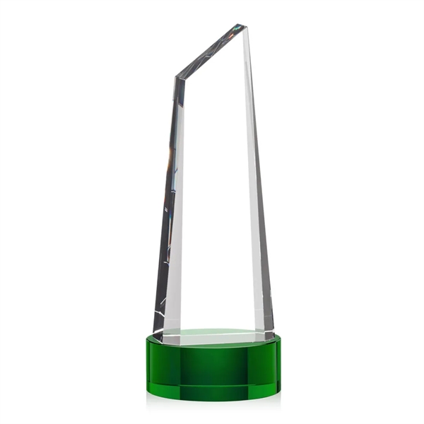 Stunning trapezoidal tower award is anchored with a thick optical crystal... from ASI 84592 St Regis Group / St Regis