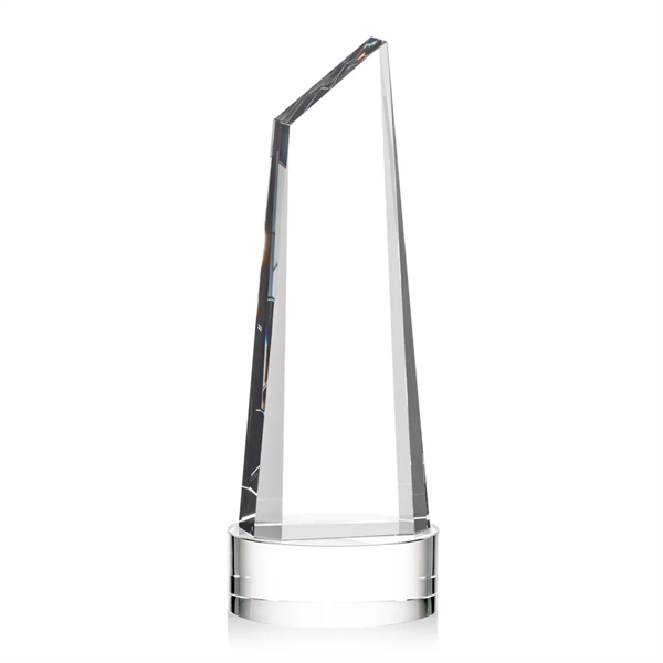 Stunning trapezoidal tower award is anchored with a thick optical crystal... from ASI 84592 St Regis Group / St Regis