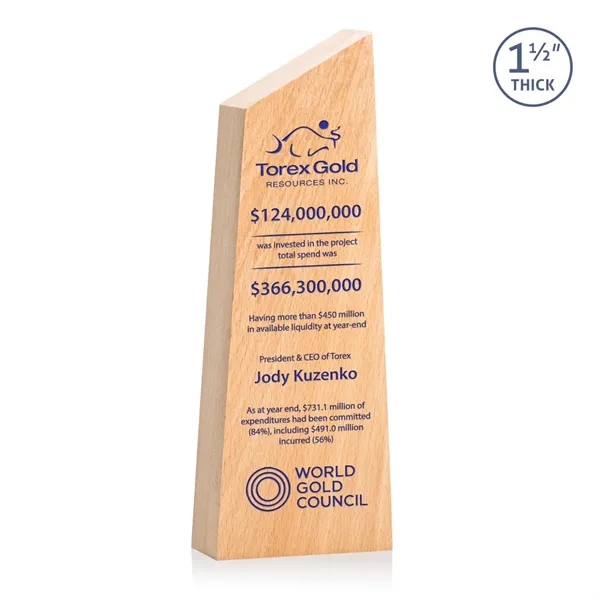 The **1.5" thick** thick freestanding wooden Nottinghill Award conveys a sense... from ASI 84592 St Regis Group / St Regis