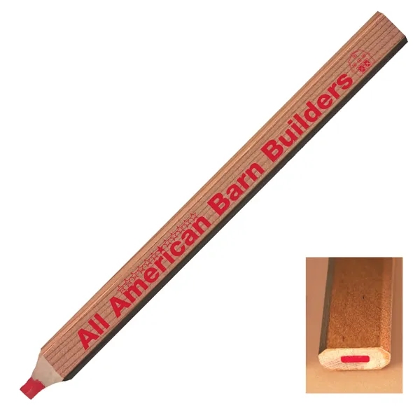Flat-barreled carpenter pencil with red or black core and many colors.... from ASI 86850 Shepenco/Shelbyville Pencil Co, Inc / SHEPENCO® Shelbyville Pencil Company