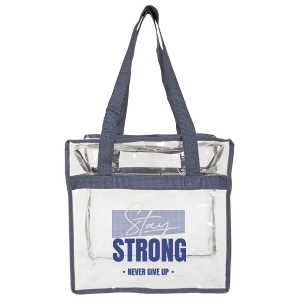 Newport Clear Zipper Tote: NFL & PGA compliant, spacious design, sturdy... from ASI 67557 LimeLight Ent / Limelight USA