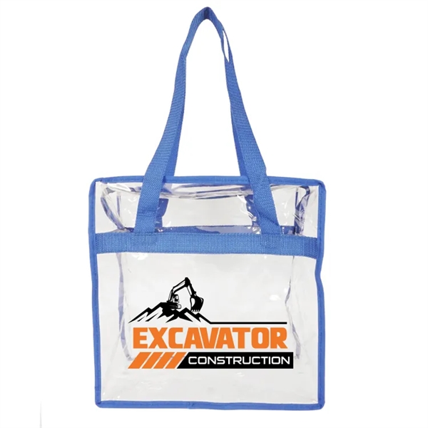 Newport Clear Zipper Tote: NFL & PGA compliant, spacious design, sturdy... from ASI 67557 LimeLight Ent / Limelight USA
