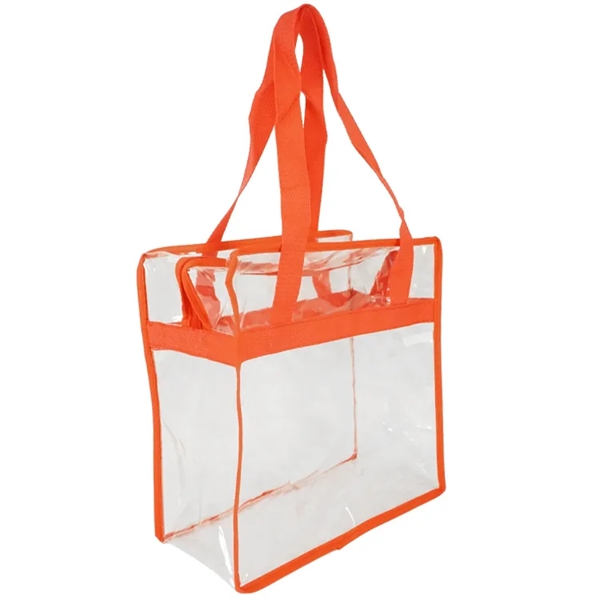 Newport Clear Zipper Tote: NFL & PGA compliant, spacious design, sturdy... from ASI 67557 LimeLight Ent / Limelight USA