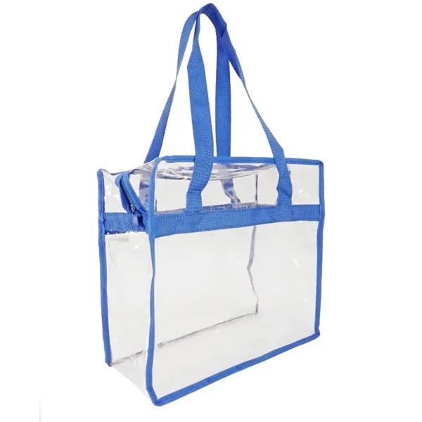 Newport Clear Zipper Tote: NFL & PGA compliant, spacious design, sturdy... from ASI 67557 LimeLight Ent / Limelight USA