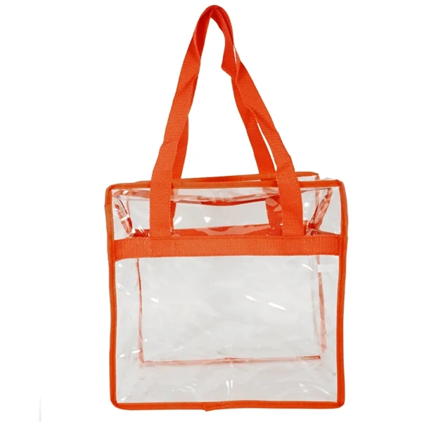 Newport Clear Zipper Tote: NFL & PGA compliant, spacious design, sturdy... from ASI 67557 LimeLight Ent / Limelight USA