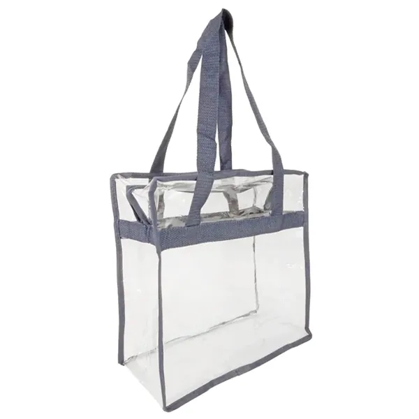 Newport Clear Zipper Tote: NFL & PGA compliant, spacious design, sturdy... from ASI 67557 LimeLight Ent / Limelight USA
