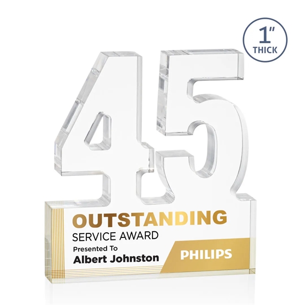 Recognize a milestone with the Astoria Acrylic VividPrint™ Awards. Featuring free-standing... from ASI 84592 St Regis Group / St Regis