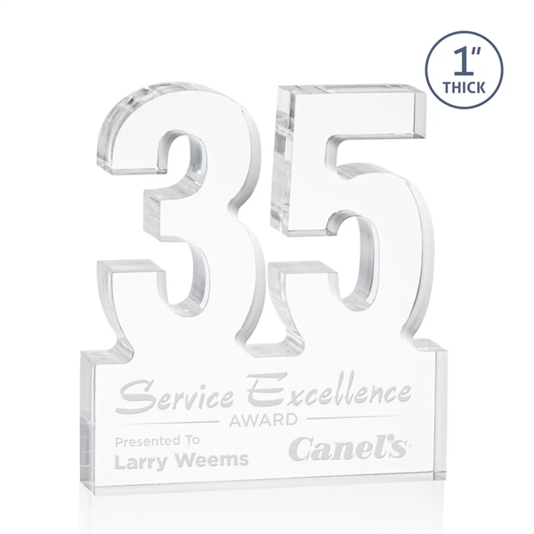 Recognize a major milestone with the Astoria Acrylic Awards. Featuring free-standing... from ASI 84592 St Regis Group / St Regis