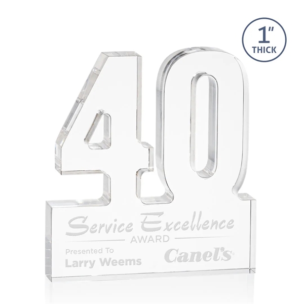 Recognize a major milestone with the Astoria Acrylic Awards. Featuring free-standing... from ASI 84592 St Regis Group / St Regis