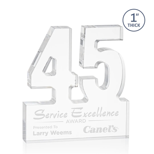 Recognize a major milestone with the Astoria Acrylic Awards. Featuring free-standing... from ASI 84592 St Regis Group / St Regis