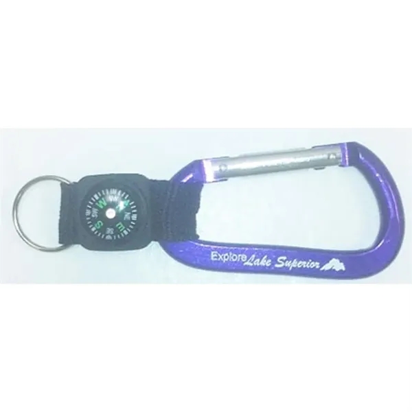 3 1/8" Carabiner with compass strap.... from ASI 40610 Perry Blackburne Inc / KEYTAGLINE