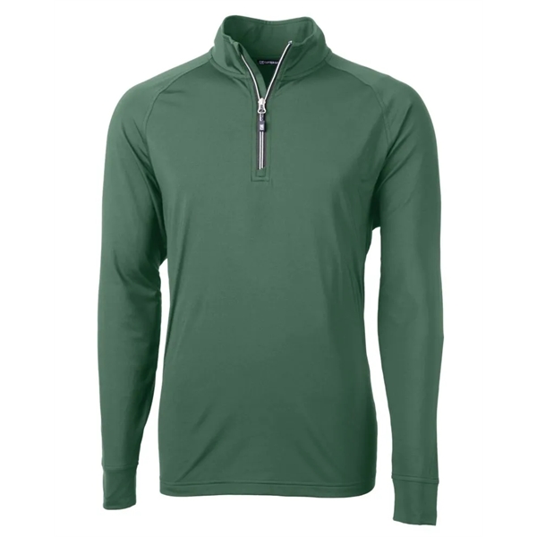 Men's sweatshirt with a quarter-zip, brushed back fleece, raglan sleeves, zipper,... from ASI 47965 Cutter & Buck