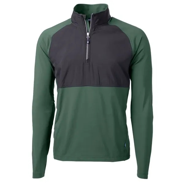 Men's jacket with a quarter-zip, wind resistance, moisture-wicking performance, and UPF... from ASI 47965 Cutter & Buck