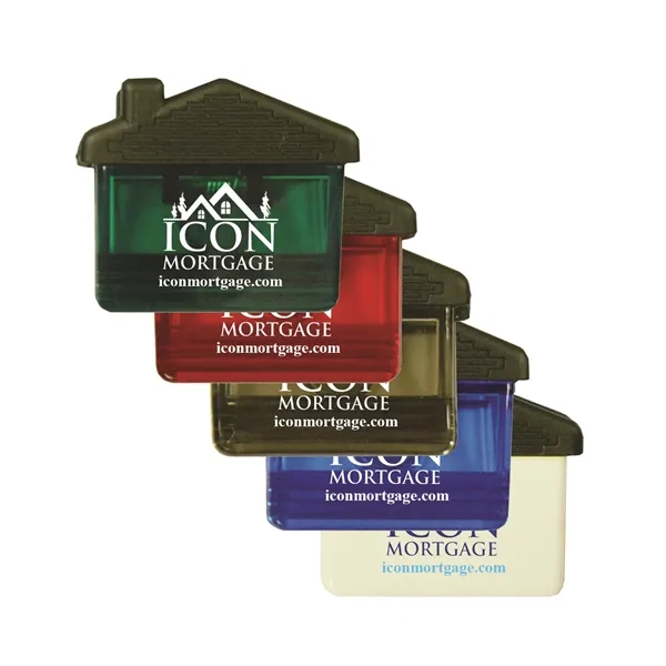 House-shaped magnetic clip for advertising that wants to be seen.... from ASI 38980 Bay State Specialty Co
