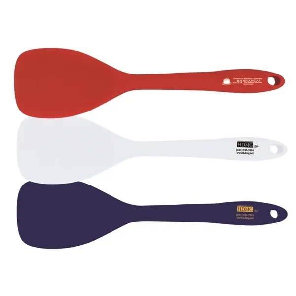Silicone square spoon is heat-resistant and doubles as a spatula.... from ASI 38980 Bay State Specialty Co