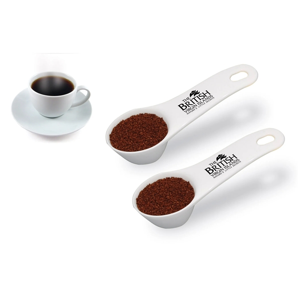 European styling continental coffee scoop with 20ml capacity. Dishwasher safe.... from ASI 38980 Bay State Specialty Co