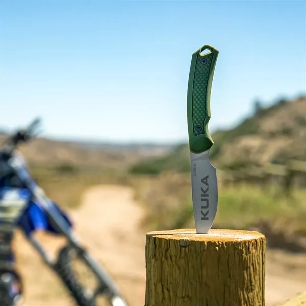 Kershaw Pocket Knife with fixed blade hunting knife for skinning; full-tang... from ASI 46170 Compass Industries Inc