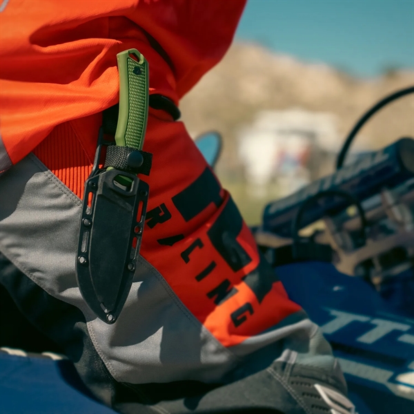 Kershaw Pocket Knife with fixed blade hunting knife for skinning; full-tang... from ASI 46170 Compass Industries Inc