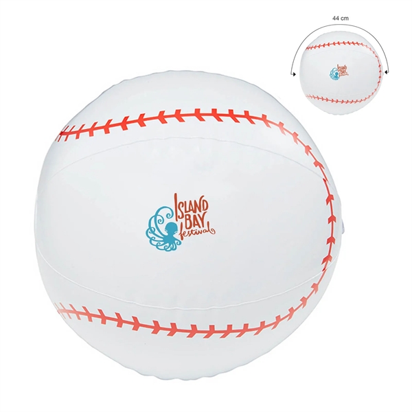 16" baseball style inflatable beach ball.... from ASI 63549 Jornik Manufacturing Corp