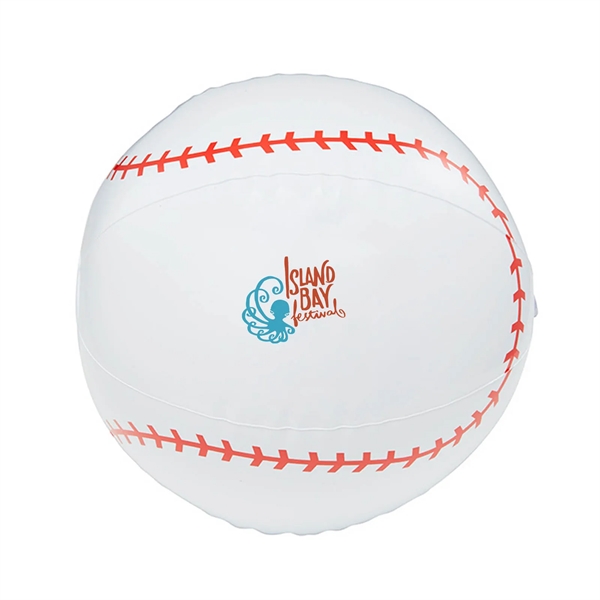16" baseball style inflatable beach ball.... from ASI 63549 Jornik Manufacturing Corp