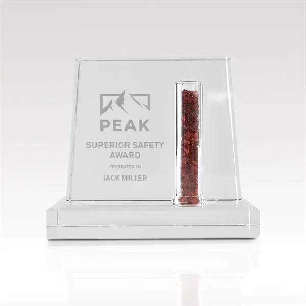 This crystal award showcases company products, industry, and brand while honoring... from ASI 93986 Visions/Awardcraft