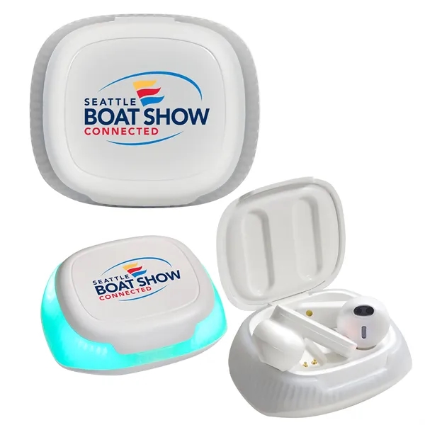 Light Up Dock Wireless Ear Buds... from ASI 30208 A P Specialties
