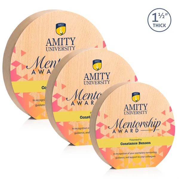 The 1.5" thick wooden freestanding Westgrove VividPrint™ Award is a contemporary... from ASI 84592 St Regis Group / St Regis