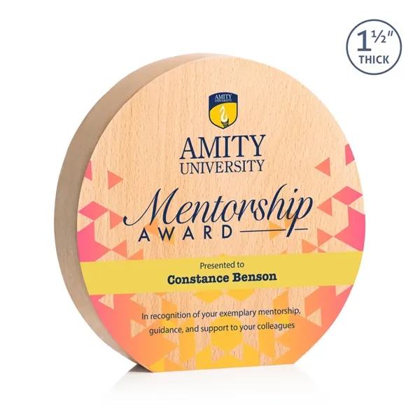 The 1.5" thick wooden freestanding Westgrove VividPrint™ Award is a contemporary... from ASI 84592 St Regis Group / St Regis